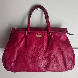 Coach Morgan Red Satchel/Crossbody Bag
